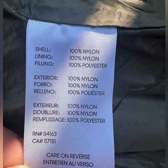 Calvin Klein Quilted Long Coat with Hood - Size Large - Picture 6 of 9